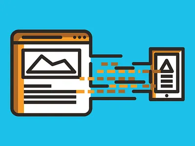 Responsive Web Illustration changing flexible illustration phone responsive screen transfer web