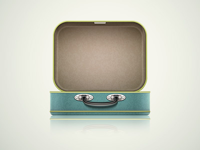 Open old retro case case icon old open retro vector