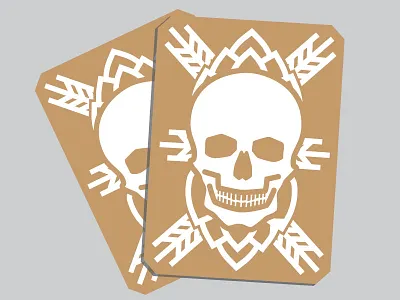 Death Card beer card death hops skull vector wheat