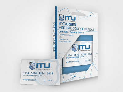 Product Design 3d box course design membership card design product design retail