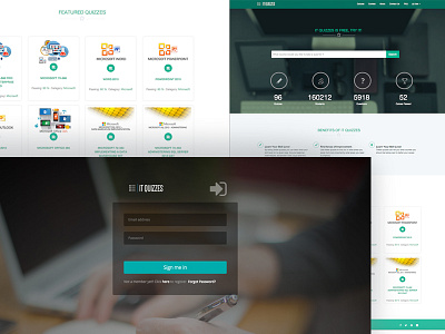 IT Quizzes design test engine ui ux