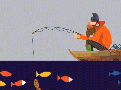 Astrodiver [gif] 2d animation 2d illustration animated gif astrodiver astronaut diver fish gif untime water world