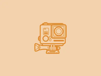 GoPro camera go pro gopro icon illustration line photo photography vector