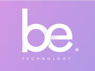 Be. technology branding design graphic logo
