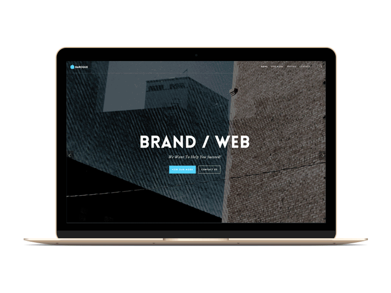 Fresh New Site baroque brand website wordpress