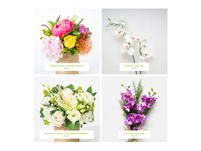 Fresh-Cut Arrangements e commerce product grid products ui website