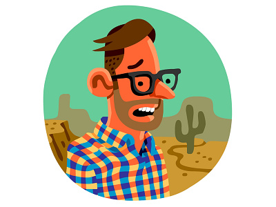 Stressed in the Desert illustration vector