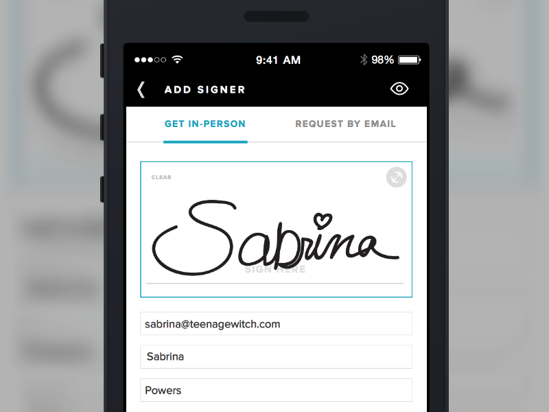 Updates to the signing experience ios mobile product design