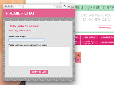 Chat Window Popup