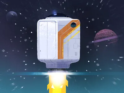 Fantasy Van animation design illustration texture