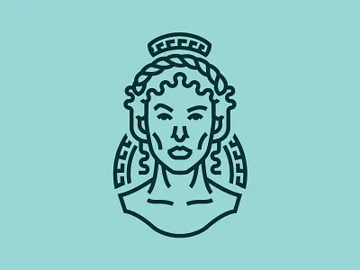 Hera ancient character crown god goddess greece greek hera illustration line drawing woman