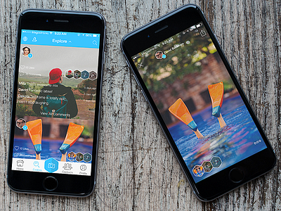 Exploreee app design explore ios social ui ux