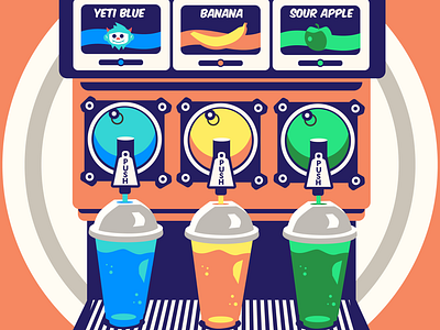 Slurpee Machine frozen drink ice ice cold icee slurpee sour apple summer vending machine yeti