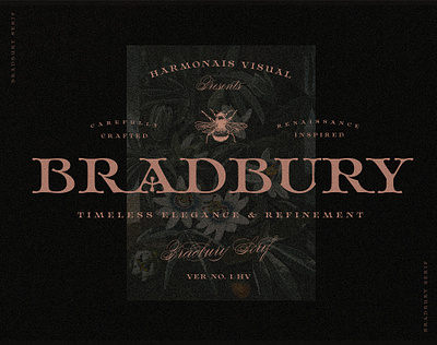 Bradbury - Display Serif creative market design font logo design type design typeface