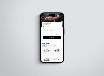 Car Rental Startup car rental car rental categories car rental filter car rental hero section car rental search car rental uiux design car rental user interface startup ui