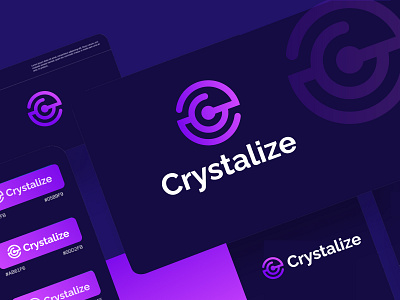 My latest Random project for the Crystalize logo design branding design logo design logo mark logomaker minilmal logo modern logo monogram logo vector