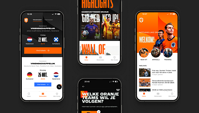 KNVB Oranje app app branding design ui ux