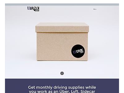 Hunkbox Landing Page front door landing page