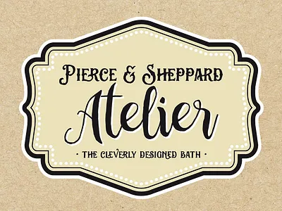 Pierce & Sheppard Atelier logo bath products branding identity lauren smith logo natural soap