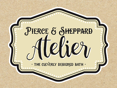 Pierce & Sheppard Atelier logo bath products branding identity lauren smith logo natural soap