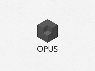 Opus Logo branding diagonal logo opus polygon saas