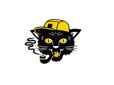 Tom Kat 420 blackcat logo pipe smoke street style tomcat