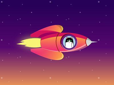 Sebastian goes to space cat colours game game design icon illustration illustrator space