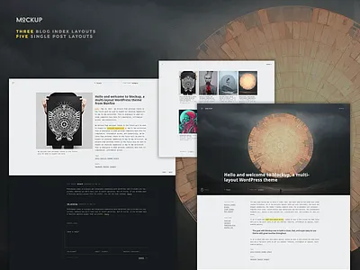 Mockup big image blog clean grid minimal modern theme wordpress