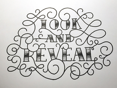 Look and Reveal ::: Hand-Lettered Typography custom typography hand drawn typography hand lettered hand lettering handletter handwritten illustrated type lettering paper graffiti type typography