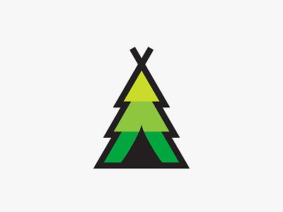 Tree-pee final - shirt branding icon illustration illustrator logo minimal nature shirt simple tipi tree vector