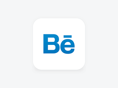 Behance Icon IOS 8 behance gradient icon ios iphone minimal