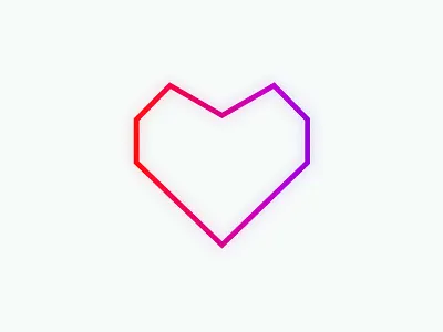 Neon Feature Heart heart icon lines neon