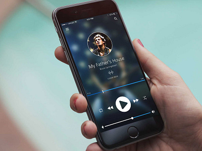 UI Media Player mobile mp3 music player ui