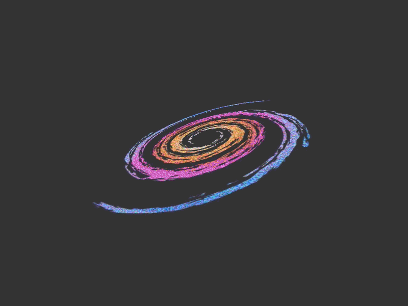 Animated Galaxy Logo animation css galaxy html logo