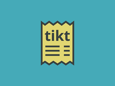 Tikt logo logo shop ticket