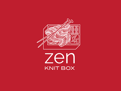 Zen Knit Box bento box craft japanese knit logo yarn