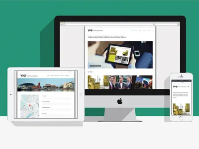 Yogi Dribbble agency communications creative design digital ui ux web website yogi