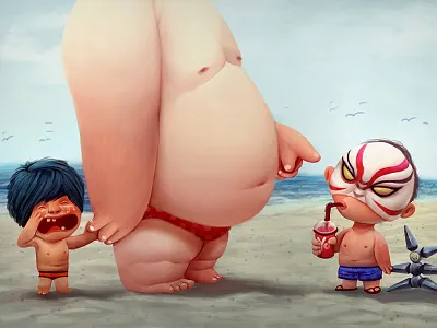 «Big Hero» fan-art animation baymax big hero big hero 6 disney fan art hiro yokai