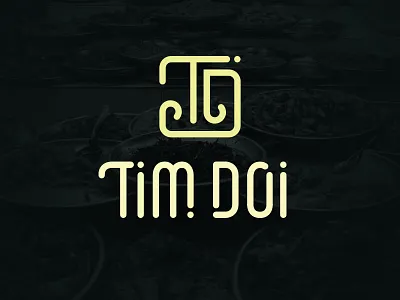 Brand Identity: Tim Doi logo brand identity branding logo monogram restaurant thai typography vector