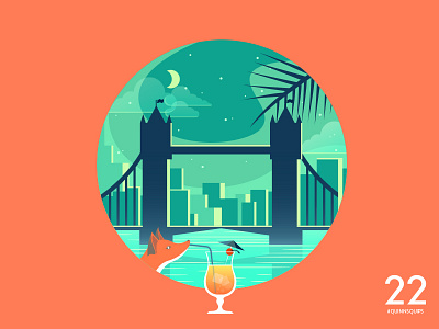 #QuinnsQuips architecture children city color colour cool cute fox fun illustration london tower bridge