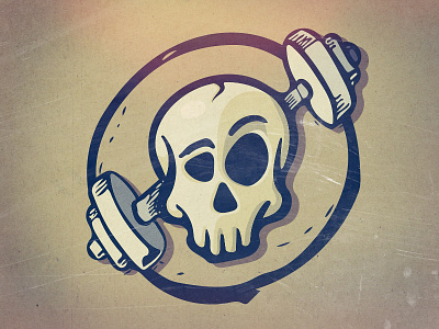 Crossfit Skull crossfit illustration illustrator logo logotype skull weight training