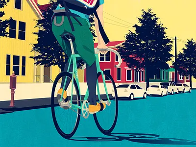Fixie fixie illustration personal illustration