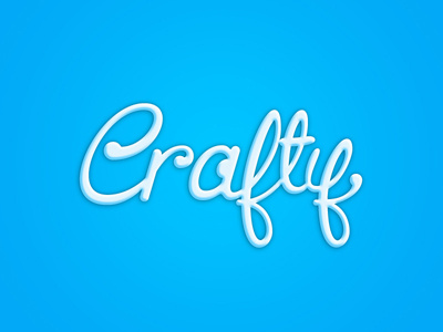 Crafty lettering logotype script typography