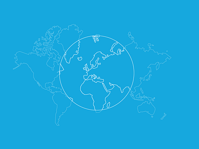 Earth Illustration blue earth earth map graphic illustration illustrator map website white