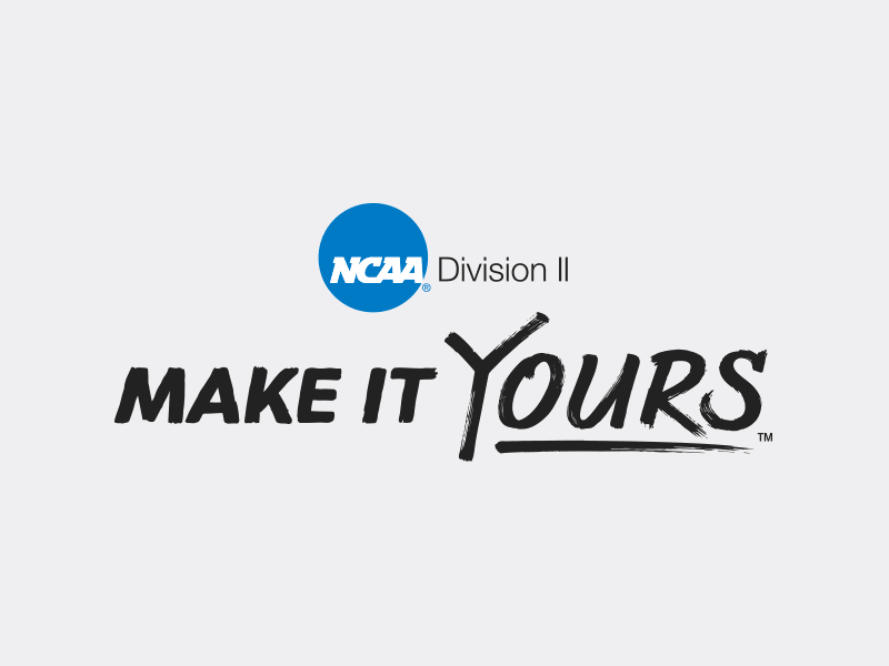 NCAA D2 – Make It Yours Moniker 2 athletics division hand lettered lettering logo moniker ncaa slogan sports typography