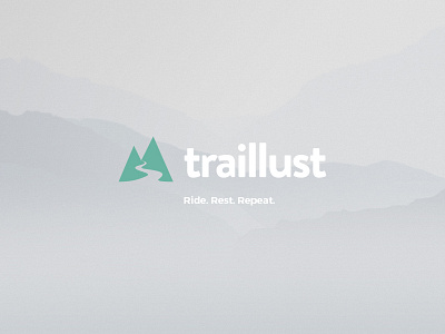 Traillust 2015 branding icon identity logo mountains vector