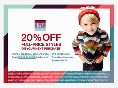 Gap Europe Holiday Box Stuffer fashion gap graphic holiday layout print typography ui