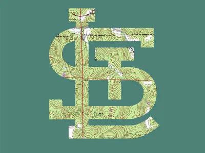 STL design map monogram st. louis stl topographic