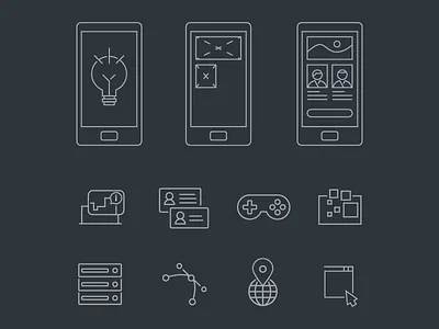 App Icons app devices grey icon design icons ios mobile ux design