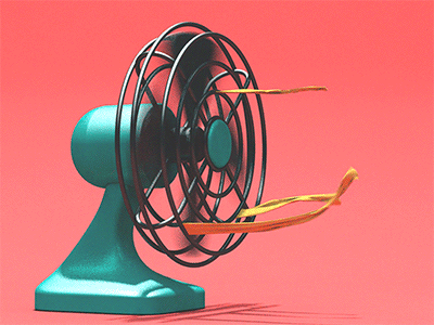 Blowing Fan 3d blowing fan gif vintage